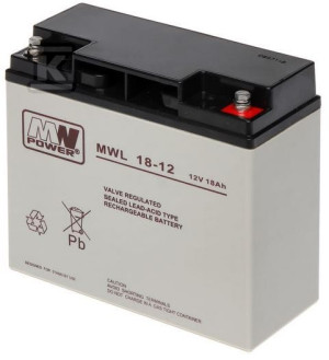 Акумулятор AGM MW Power 12V/18Ah 10-12 років