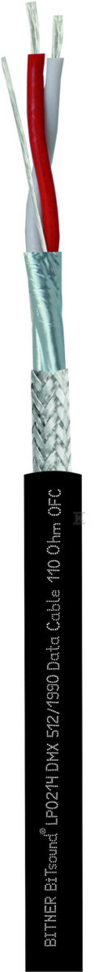 Przewód głośnikowy BiTsound®LP0214 DMX 512/1990 Data Cable 110 Ohm 1x(2x0,25) OFC