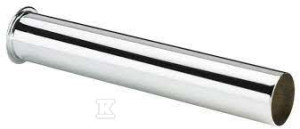 Rura odpływowa do syfonu 32x250 mm z kołnierzem, chrom