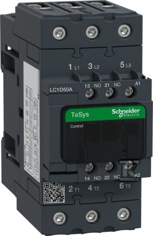 Контактор силовий TeSys D 50A 3P 1NO 1NC котушка 230VAC клеми EVK в коробці
