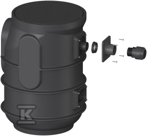 Przepompownia Aquapump Small, Mono STF1300, pływak pompy, adapter montażowy, ścieki czarne