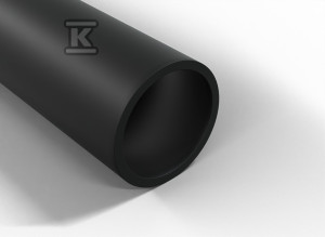 Rura gładkościenna na przestrzenie otwarte w odcinkach średnica 110mm QRG UV 110/10,0 czarna z kielichem