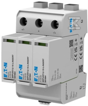 Ogranicznik przepięć do fotowoltaiki TYP 1+2 1500VDC SPPVRT12-15-2+PE