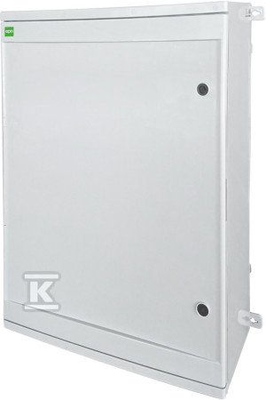 Obudowa natynkowa N/T (szafka rozdzielcza) SR8 500x700x245 z płytą metalową i daszkiem, IP65 INDUSTRIAL