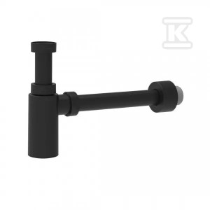 Półsyfon umywalkowy ozdobny czarny mat G 1 1/4"x32