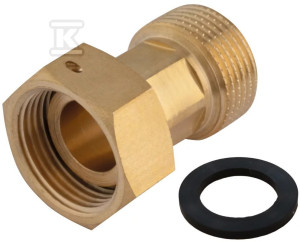 Półśrubunek prosty z uszczelnieniem płaskim, nakrętno-wkrętny 1/2"x1/2"