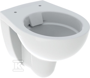 Miska WC wisząca Rekord - lejowa, krótka, Rimfree, T=48 cm, biały