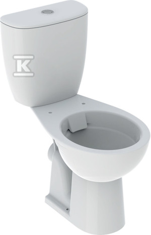 Zestaw WC stojący Rekord - miska WC ze spłuczką nasadzaną, Rimfree