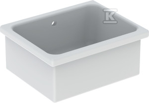 Umywalka wielofunkcyjna Publica Ruscello B50 cm, H26 cm, T40 cm, z przelewem, bez otworu na baterię