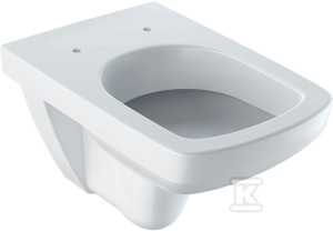 Wisząca miska WC Selnova Square - lejowa, B35 cm, H34 cm, T53 cm
