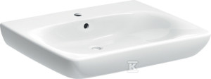 Umywalka Selnova Comfort B65 cm, H15 cm, T55 cm, z przelewem, z otworem na baterię
