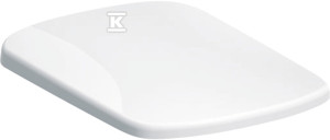 Кришка для унітазу Selnova Compact - кріплення зверху, геометрична форма, плавне закриття, знімні петлі, кришка, що перекриває