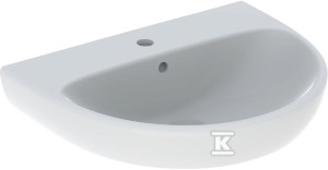 Umywalka Selnova B60 cm, H18 cm, T48 cm, z przelewem, z otworem na baterię