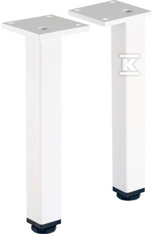 Комплект ніжок Selnova Square H19.7-20.5 cm, білий, 2 шт. в упаковці