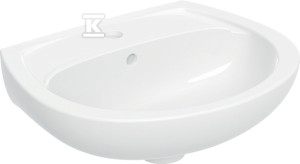 Umywalka Idol 50 cm (B), 17.5 cm (H), 41 cm (T), z otworem na baterię, z przelewem