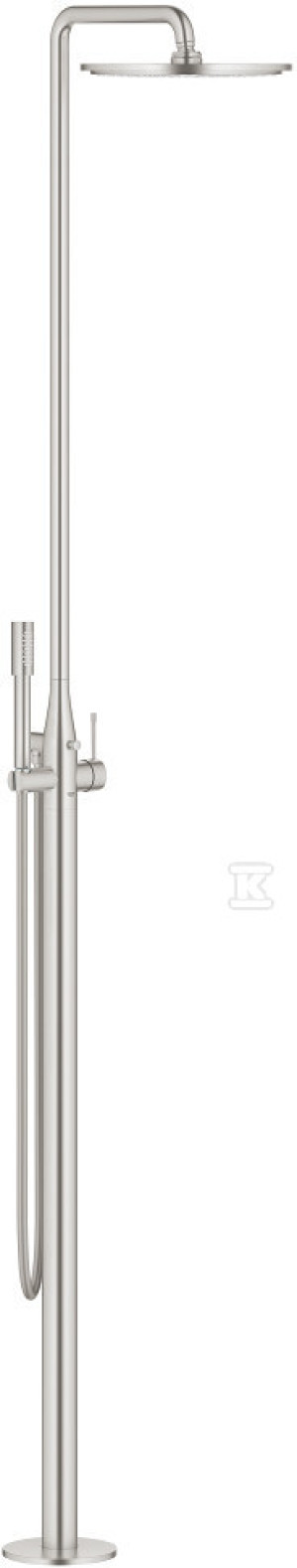 Zestaw prysznicowy z termostatem Euphoria System 310 1 strumieniowy - stal nierdzewna, w zestawie: poziome obrotowe ramię 450 mm, termostat