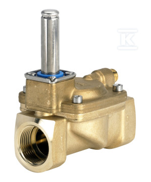 Zawór elektromagnetyczny odcinający EV220B 25BW Funkcja:NC, G 1 cal, 0,3-16 bar, Kv 11 m3/h, mosiądz/EPDM bez cewki, atest PZH