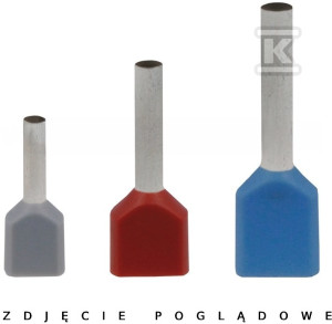 Końcówka kablowa HI 2X0,5/8 (100 szt.)