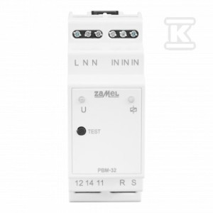 Przekaźnik bistabilny (impulsowy) przełączany w zerze ze sterowaniem centralne set/reset, 230V AC PBM-32