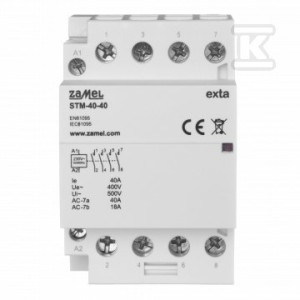Stycznik modułowy instalacyjny 40A, 4xNO, 230V AC STM-40-40
