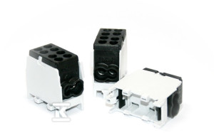 Zacisk przewodu głównego Hlak 25 1/2 czarny. 2x16mm2/2x25mm4