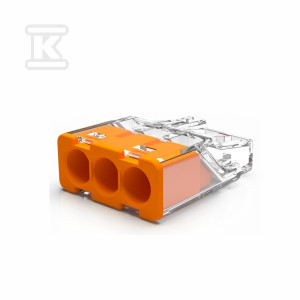 Швидкоз'ємник mini PC-213S для дротяного провідника, 0,2-2,5mm2, упаковка=100шт