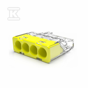Швидкоз'ємник mini PC-214S для дротяного провідника, 0,2-2,5mm2, упаковка=100шт.