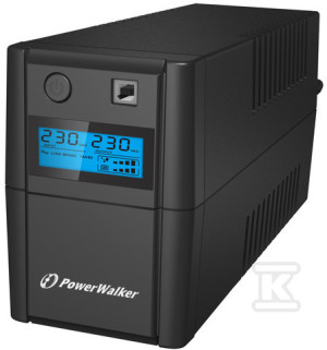 UPS PowerWalker VI 850 SHL FR Line-Interactive 850VA 2x 230 V PL USB-B LCD