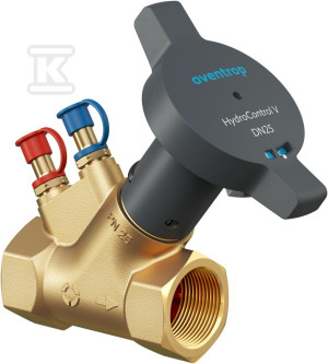 Zawór równoważący Hydrocontrol V DN40 GW Rp 1 1/2, PN25, 2x Hydroport, kvs: 28,70
