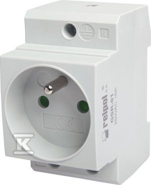 Gniazdo modułowe GSR-01 - 250V AC, 16A, IP20