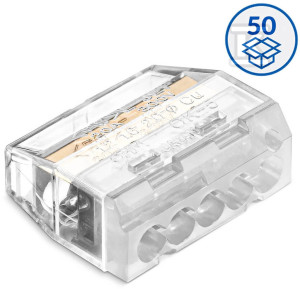 Szybkozłączka wtykowa SCP5 transparentny/biały