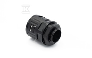 Dławik czarny prosty M12x1,5 (6,8x10) 968-112-2 do peszla poliamidowego
