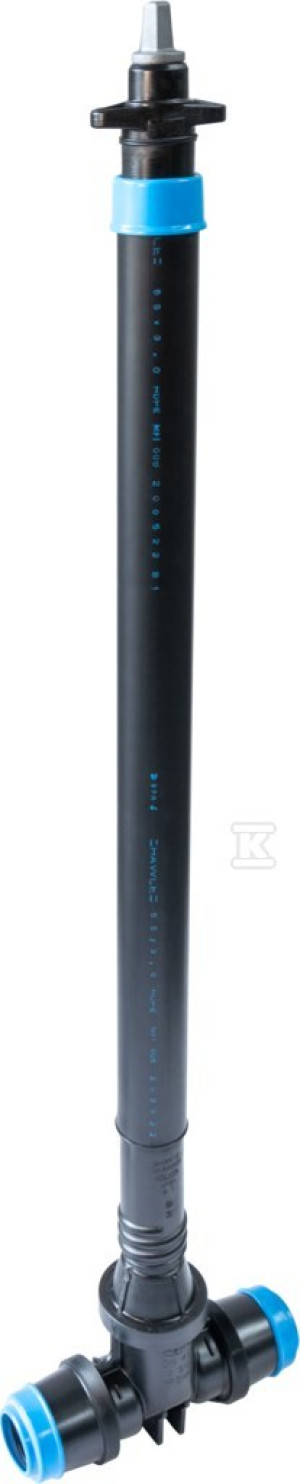 Zestaw WX2630 wodociągowego przyłącza domowego 32x1": Zasuwa klinowa DN32x1" ze złączem wciskowym ISO, do rur PE, bez kółka, z żywicy POM (seria