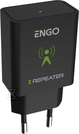 Repeater sieci ZigBee (wzmacniacz sygnału), ENGO EREPEATER, czarny, 230V