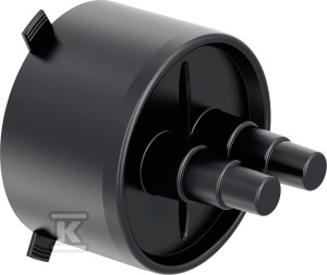 Końcówka gumowa / end-cap Ecoflex Twin 25+32+40/140, do rury preizolowanej podwójnej d140