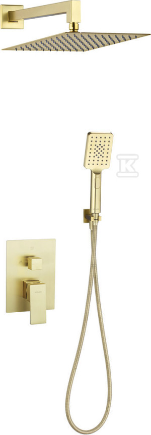 Вбудований душовий набір ARS BRUSHED GOLD