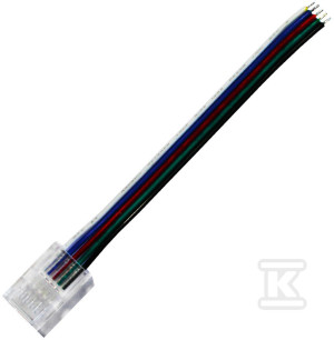 Szybkozłączka do taśm LED RGBW 5PIN SMD IP20 PCB 10MM taśma przewód 10cm