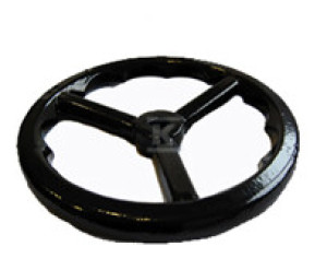 Kółko ręczne do zasuw wodnych / gazowych / p.poż. DN65-80, kwadrat trzpienia 17x17mm, średnica kółka 250mm, śruba i podkładka ze stali nierdzewnej,