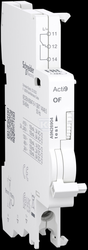 Допоміжний контакт Acti9 OF, 1 перекидний (1 CO), нижні клеми