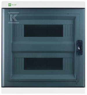 Розподільна коробка ELEGANT RN 2x12 PE+N нова версія, ДИМЧАСТА, IP 40,