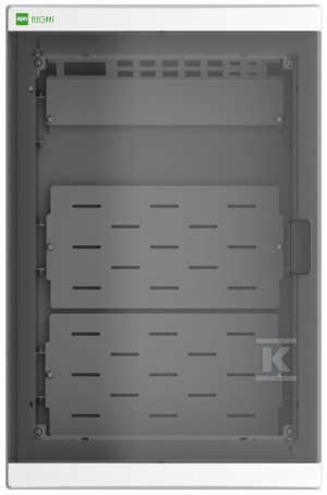Поверхнева мультимедійна розподільна коробка ELEGANT 3x12 біла/димчаста IP40