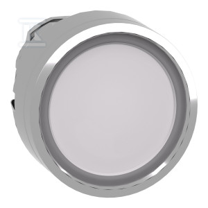 Główka przycisku wystającego z samoczynnym powrotem LED biała metalowa Harmony XB4