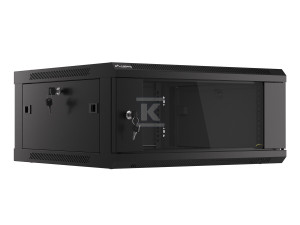 Шафа інсталяційна RACK підвісна 19" 4U 600x600 чорна (розбірна) V2
