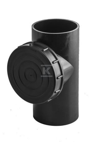 Czyszczak PEHD 110x110/88 prosty S12.5, kolor czarny, QS (Quick Stream)
