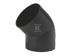 Kolano PEHD 56/45 krótkie S12.5, kolor czarny, QS (Quick Stream)