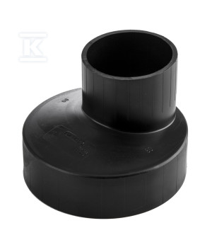 Redukcja PEHD 90x63mm S12.5 ekscentryczna, kolor czarny, QS (Quick Stream)
