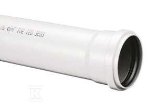 Rura PP-HT 32x1.8x500 sanitarna, do kanalizacji wewnętrznej, kolor biały
