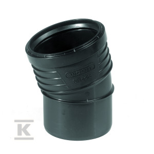 Kolano PP-HT Sitech Plus 75/15 sanitarne, do kanalizacji wewnętrznej niskoszumowej, kolor czarny