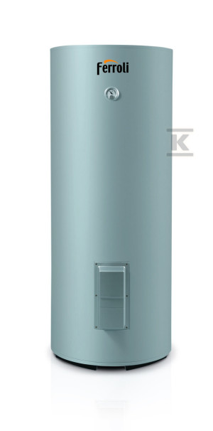 Wymiennik CWU Ecounit HP 200-1C o pojemności 167 l z pojedynczą wężownicą o powierzchnia wężownicy 2,30 m2 i wbudowaną grzałką 2,0kW