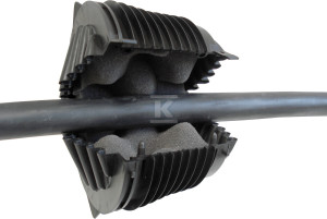 Dławnica czopowa / Gniazdowy wkład uszczelniający EK 186/110 (dla średni wew. rur 101-109 mm)